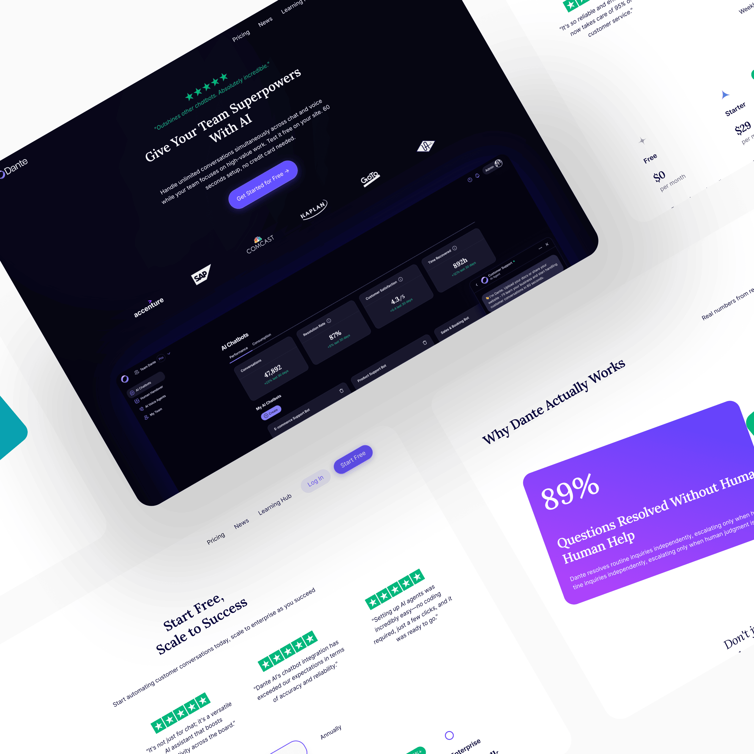 Dante AI — website and positioning